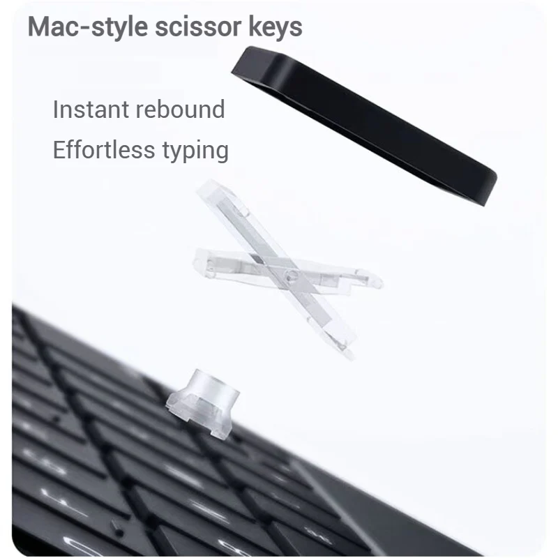 [With Touchpad][Magic Keyboard] Samsung Galaxy Tab S11 11" (2025) Smart Multi-Touch Trackpad Magnetic Wireless Keyboard Case With RGB Backlit - Image 2