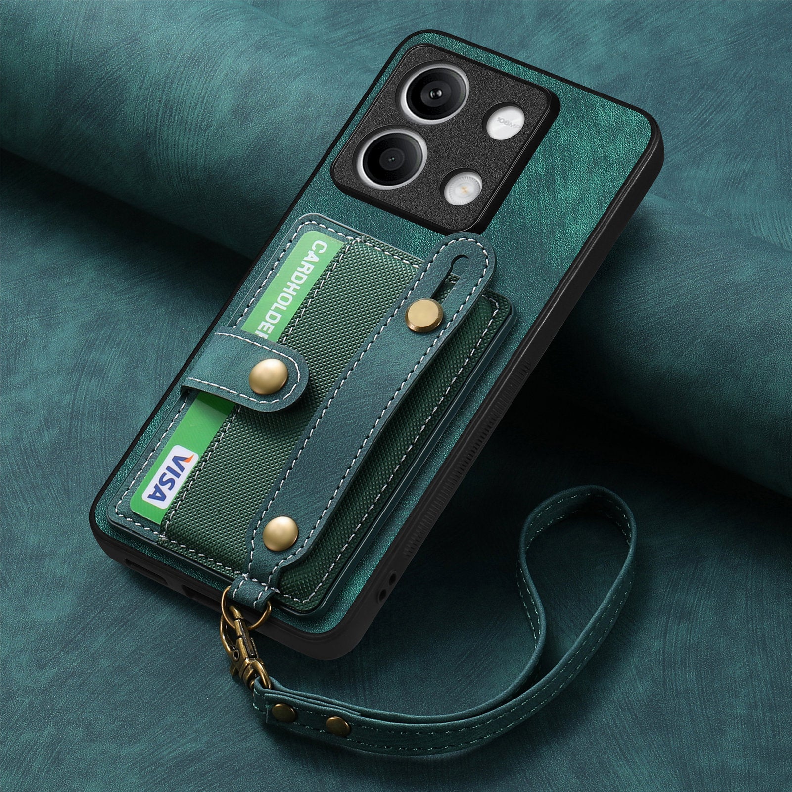 [With Wrist Strap][With Card Slot] Xiaomi Redmi Note 14 5G/Pro 5G/Pro+ 5G Premium Leather Kickstand Shockproof Wallet Series Case - Image 13