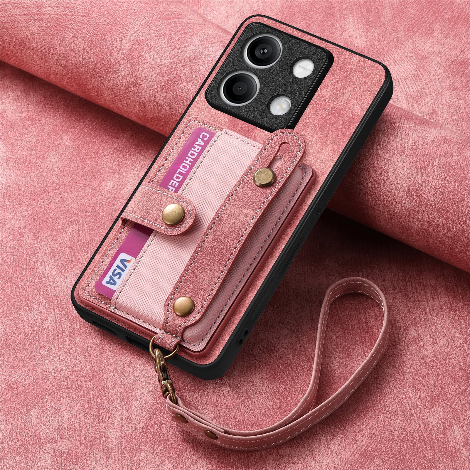 [With Wrist Strap][With Card Slot] Xiaomi Redmi Note 14 5G/Pro 5G/Pro+ 5G Premium Leather Kickstand Shockproof Wallet Series Case - Image 14