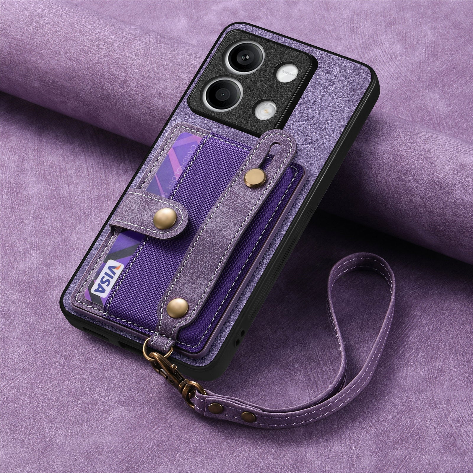 [With Wrist Strap][With Card Slot] Xiaomi Redmi Note 14 5G/Pro 5G/Pro+ 5G Premium Leather Kickstand Shockproof Wallet Series Case - Image 15