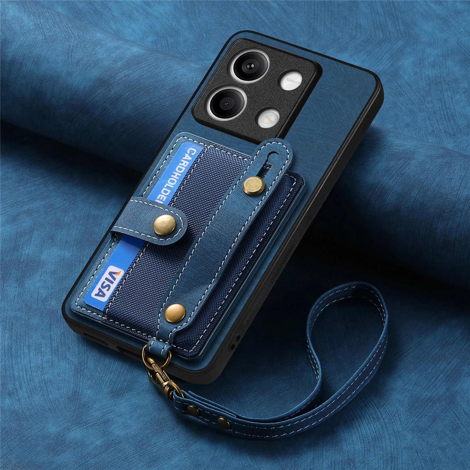 [With Wrist Strap][With Card Slot] Xiaomi Redmi Note 14 5G/Pro 5G/Pro+ 5G Premium Leather Kickstand Shockproof Wallet Series Case - Image 16