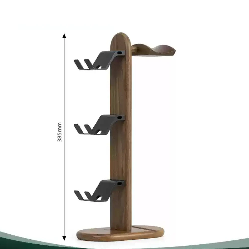 Wooden Headphone Stand, Switch Game Controller, Xbox Solid Wood Storage Rack - Image 5