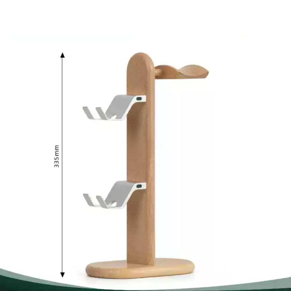 Wooden Headphone Stand, Switch Game Controller, Xbox Solid Wood Storage Rack - Image 8
