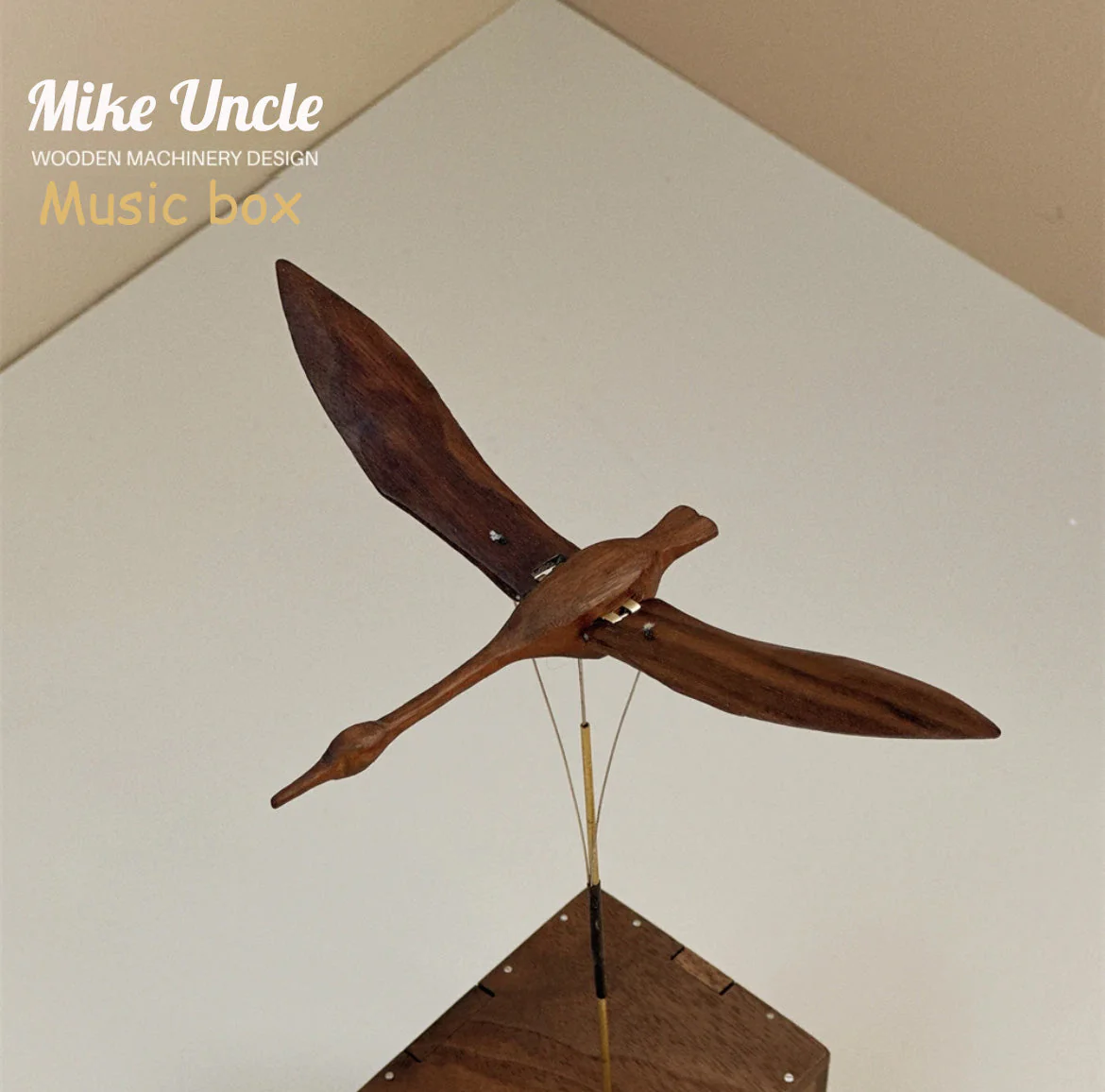Wooden Swan, Automata Swan, Narwhal Music Box, Mechanical Swan, Ornament, Wood art, Statue, Sculpture, Home Decor, Woodcarving, Handmade - Image 4
