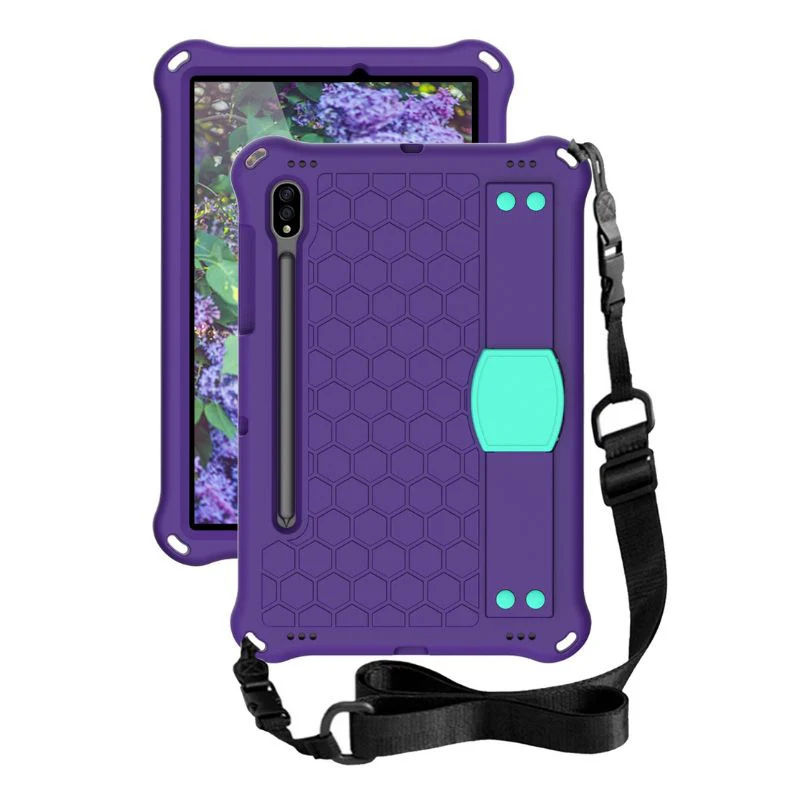 [Wrist Strap Holder] Samsung Galaxy Tab A9 Plus 11" 2023 (SM-X210 / X215 / X216) - EVA Silicone Honeycomb Shockproof Case With Strap - Image 2