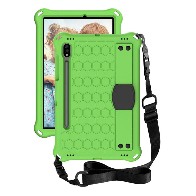 [Wrist Strap Holder] Samsung Galaxy Tab A9 Plus 11" 2023 (SM-X210 / X215 / X216) - EVA Silicone Honeycomb Shockproof Case With Strap - Image 3