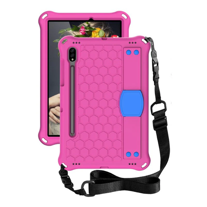 [Wrist Strap Holder] Samsung Galaxy Tab A9 Plus 11" 2023 (SM-X210 / X215 / X216) - EVA Silicone Honeycomb Shockproof Case With Strap - Image 4