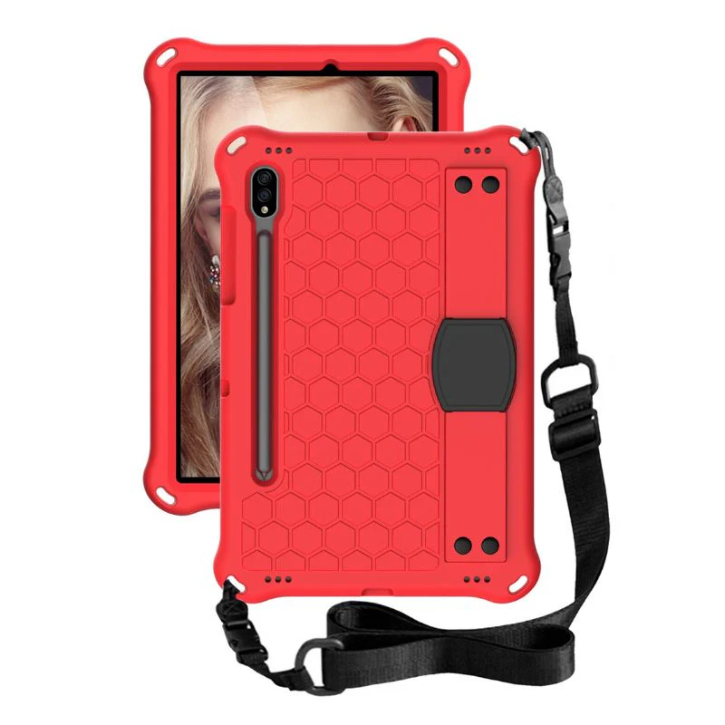 [Wrist Strap Holder] Samsung Galaxy Tab A9 Plus 11" 2023 (SM-X210 / X215 / X216) - EVA Silicone Honeycomb Shockproof Case With Strap - Image 5