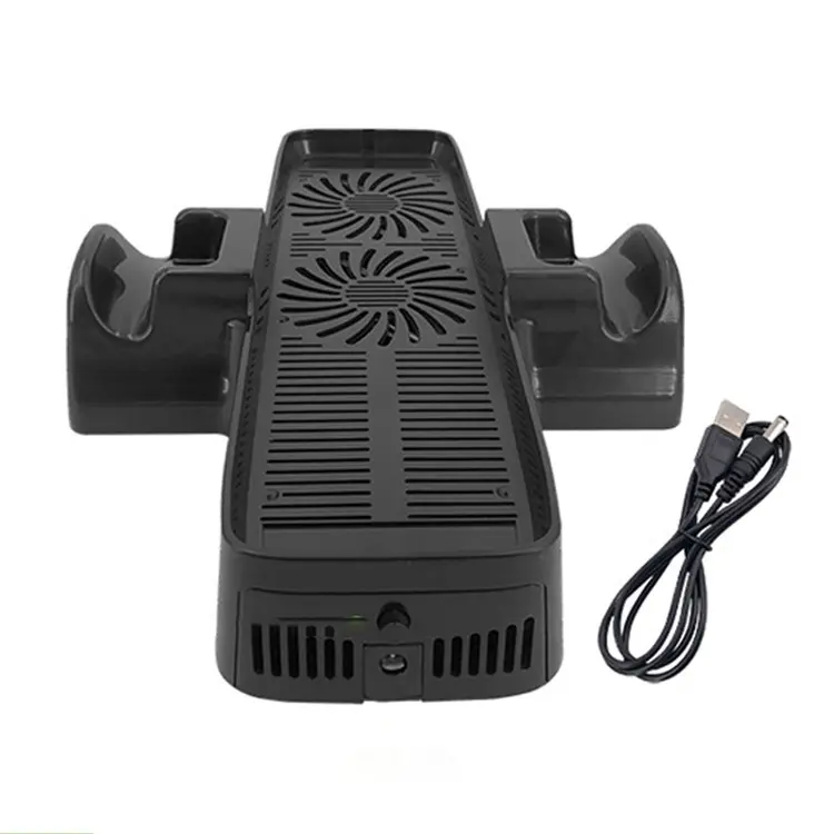 Xbox 360 Slim - Heat Dissipation Dual Fan Game Console Cooling Base Stand - Image 5