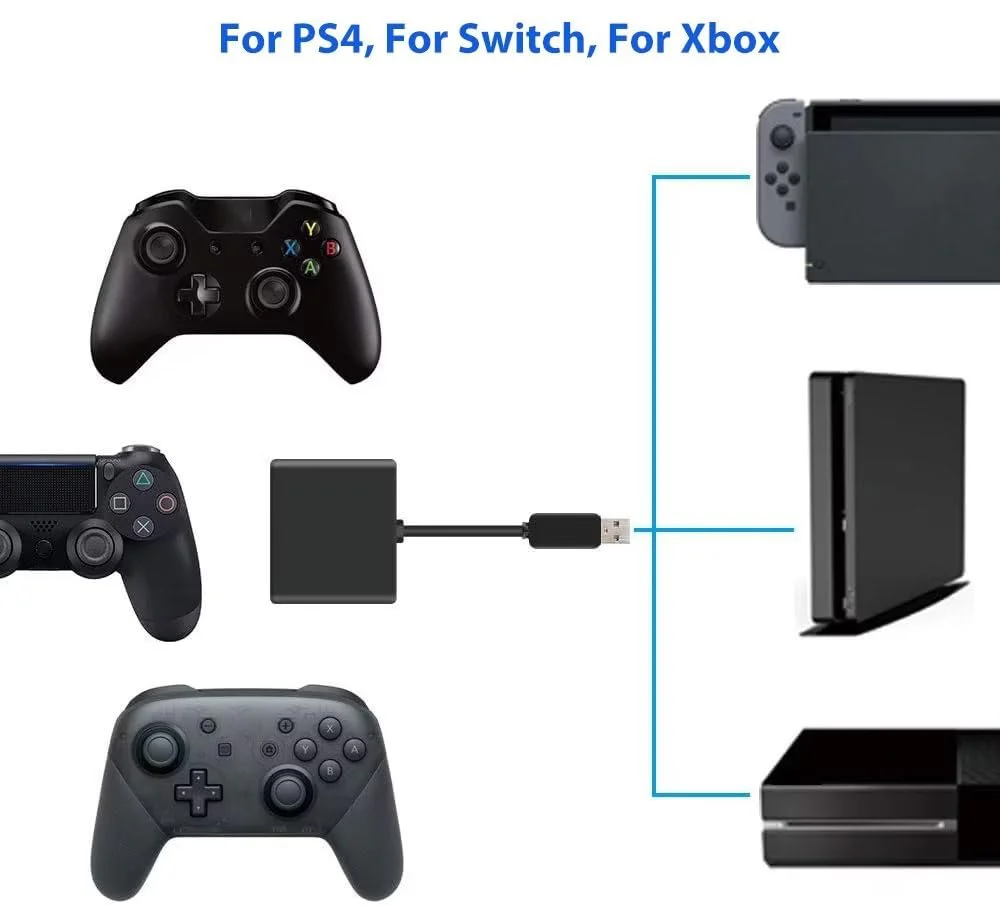 Xbox One PS4 & Switch JYS Keyboard Mouse Wired Converter Adapter - Image 4