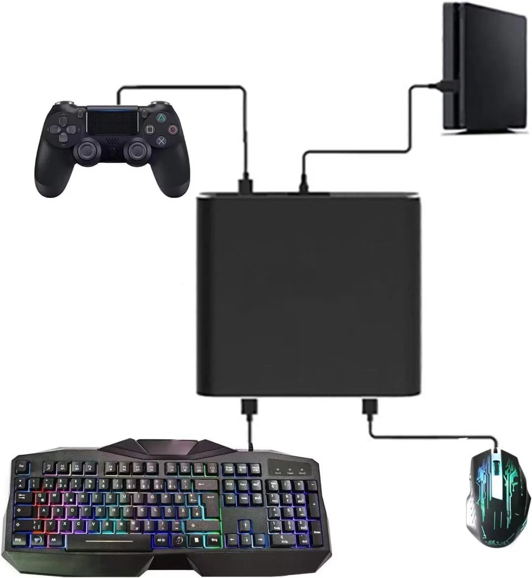 Xbox One PS4 & Switch JYS Keyboard Mouse Wired Converter Adapter - Image 5