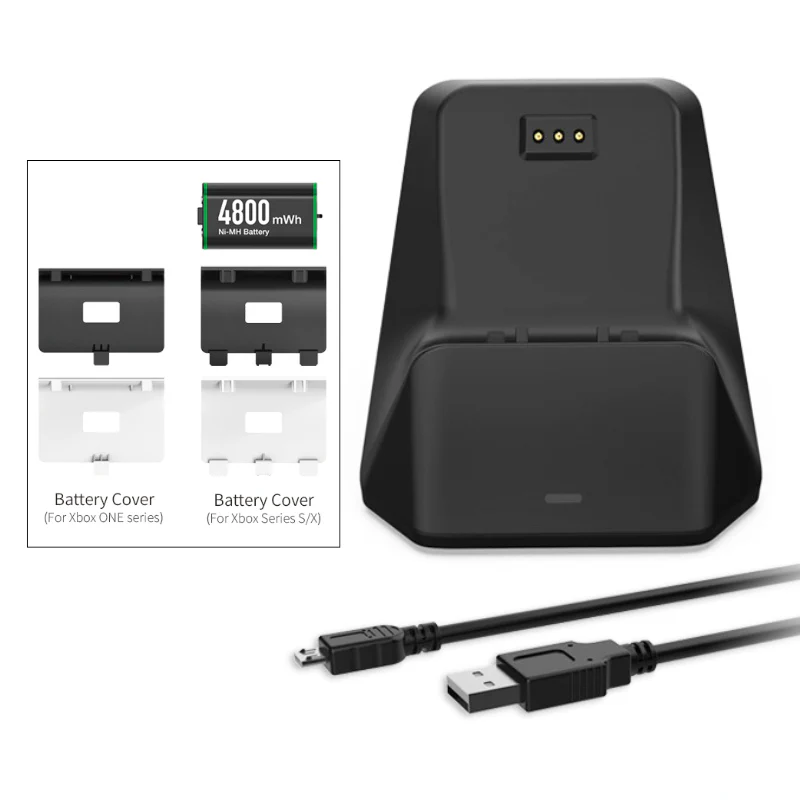 XBox One & Xbox Series S & Series X Wireless Controller Fast Charger Wireless Charging Dock Station With Extra 1200mAh Battery