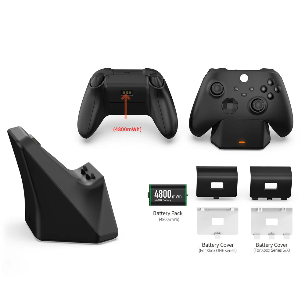 XBox One & Xbox Series S & Series X Wireless Controller Fast Charger Wireless Charging Dock Station With Extra 1200mAh Battery - Image 3