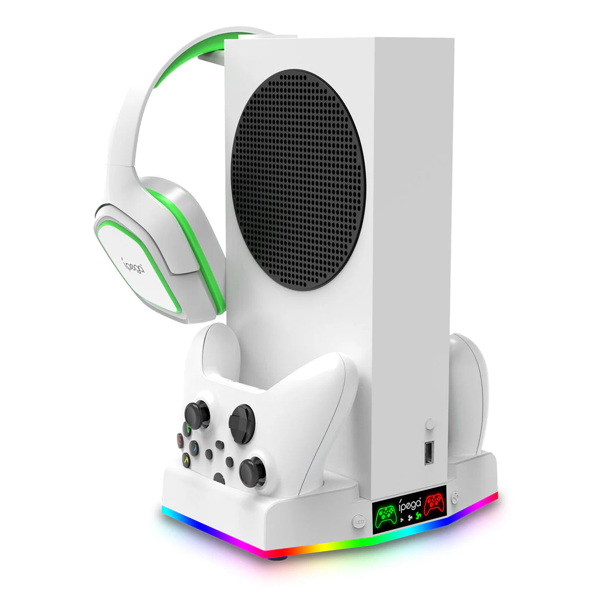 Xbox Series S Cooling Fan Base Game Console Charger with 2 USB Ports - Image 2