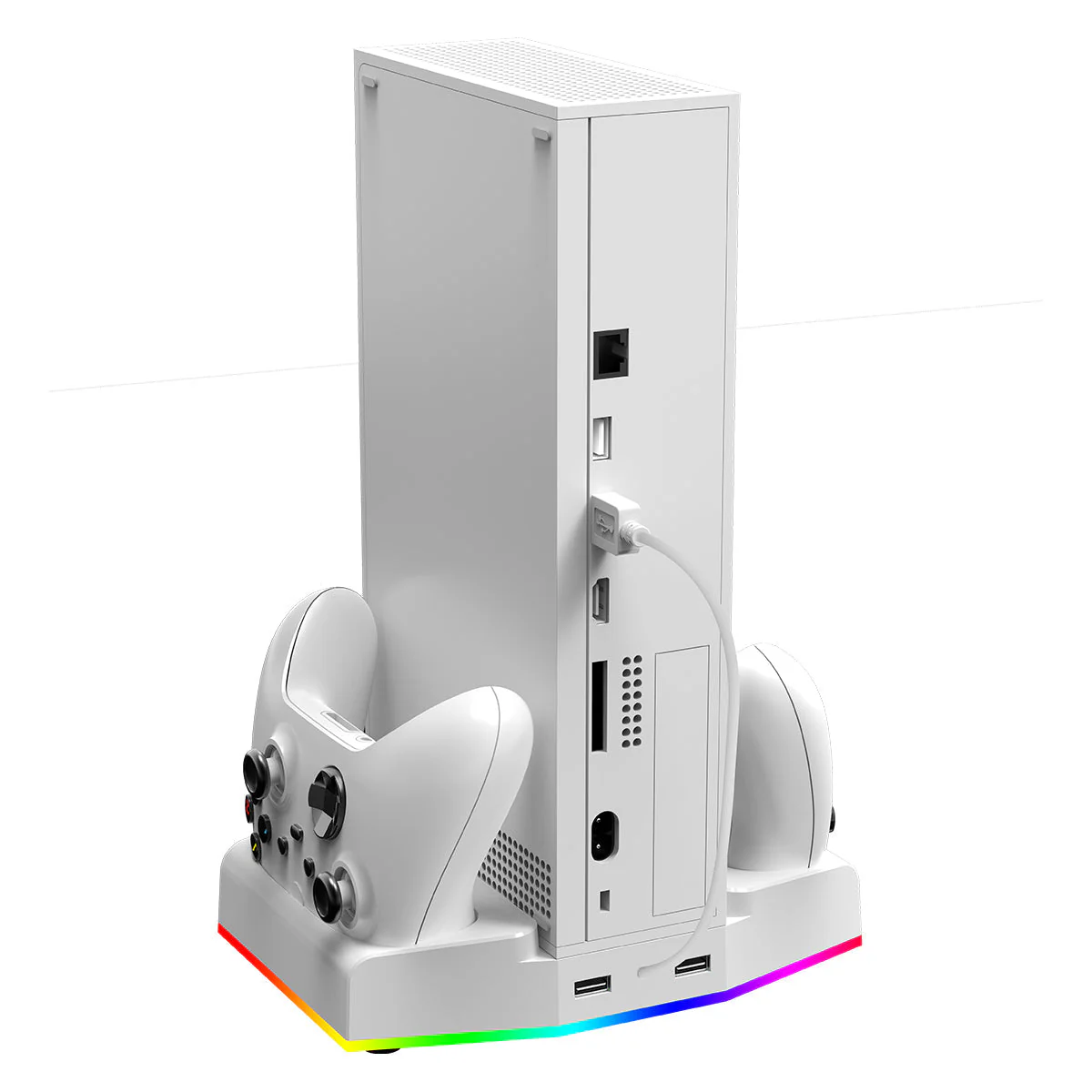 Xbox Series S Cooling Fan Base Game Console Charger with 2 USB Ports - Image 4