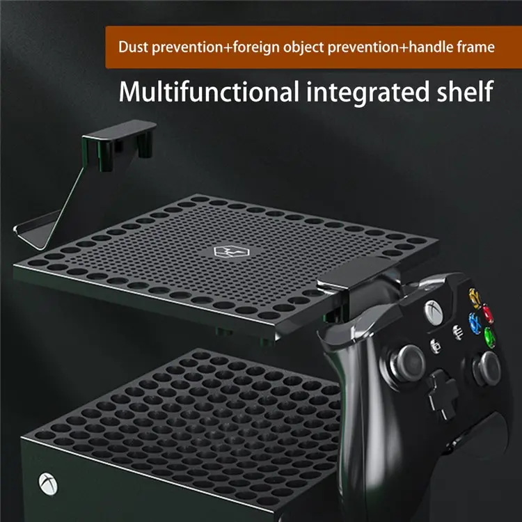 Xbox Series X Host Multifunction Heat Dissipation Dust Cover Game Controller Hanger Headphone Holder Bracket - Image 3