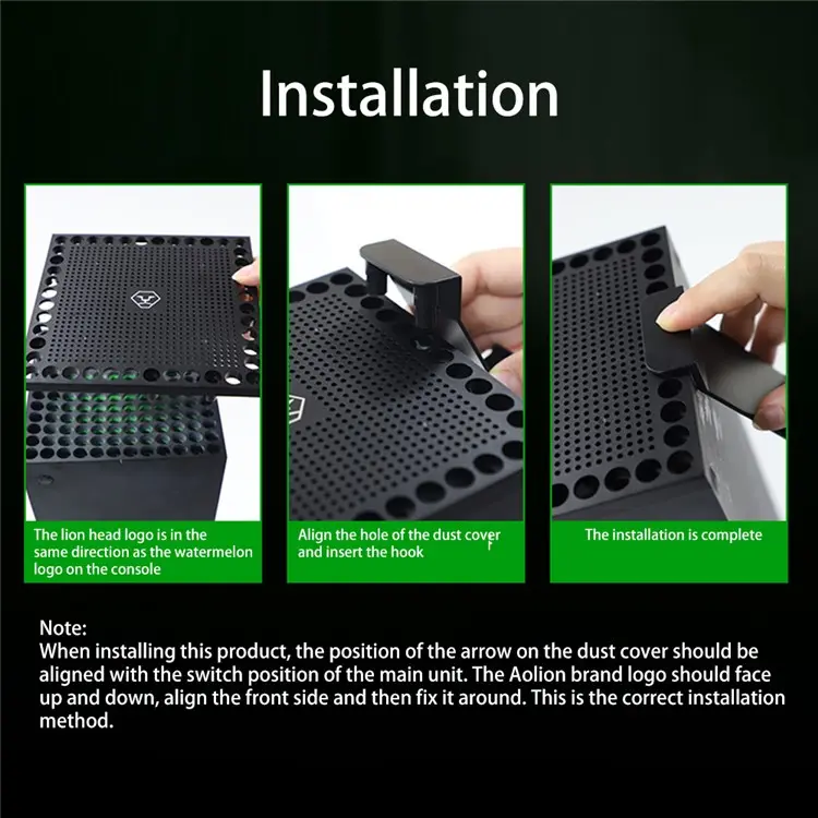 Xbox Series X Host Multifunction Heat Dissipation Dust Cover Game Controller Hanger Headphone Holder Bracket - Image 7