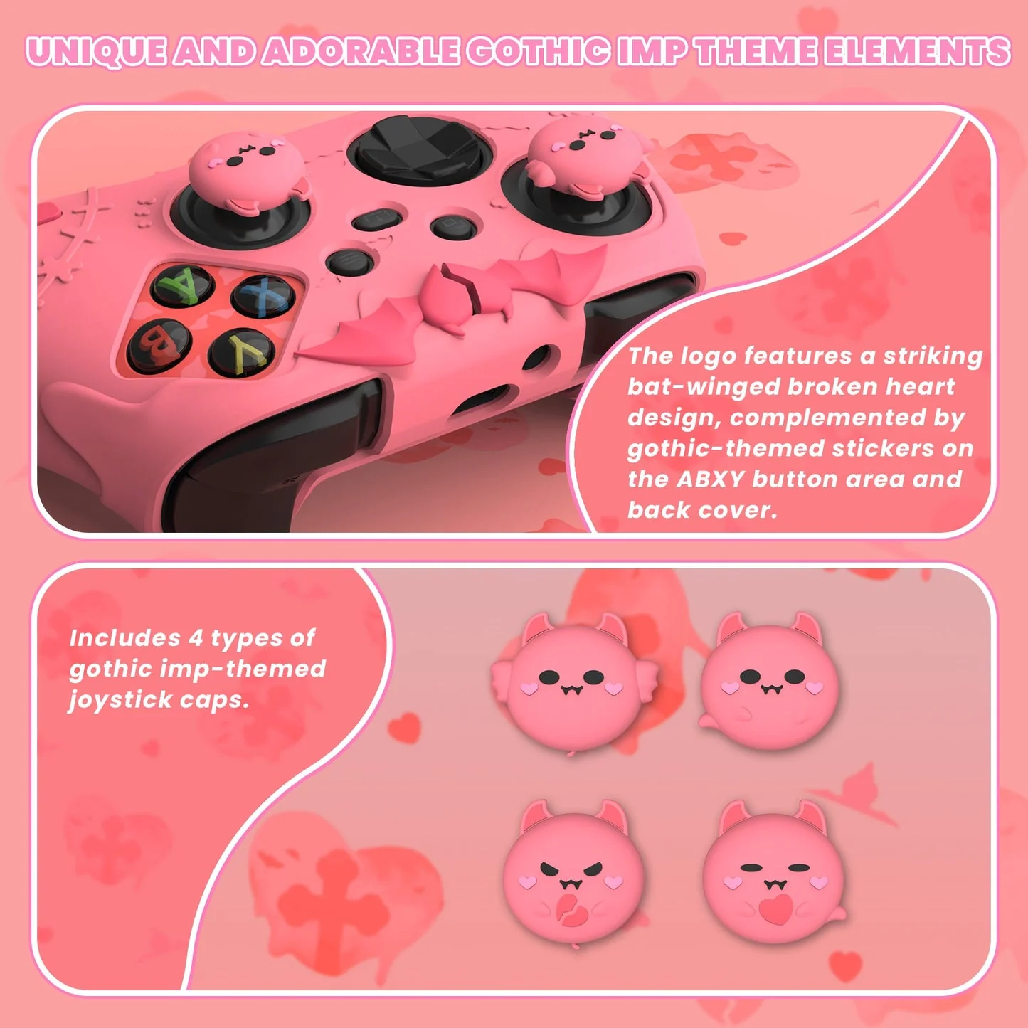 Xbox Series X/S Devil Cartoon Silicone Anti-Slip Wireless Controller Cover - Image 5