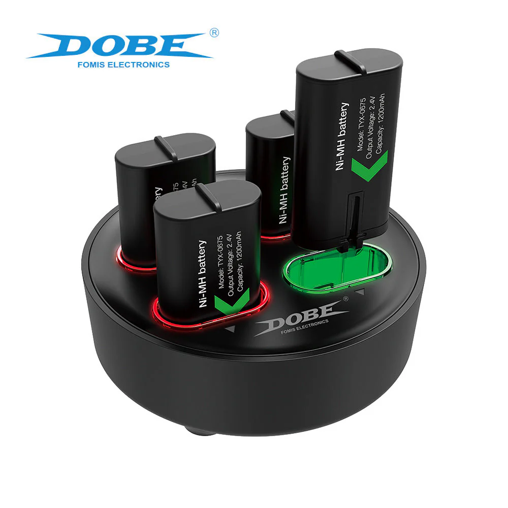 Xbox Wireless Controller Battery Backup Pack 1200mAh 4pcs & Fast Charger Dock Station - Image 3