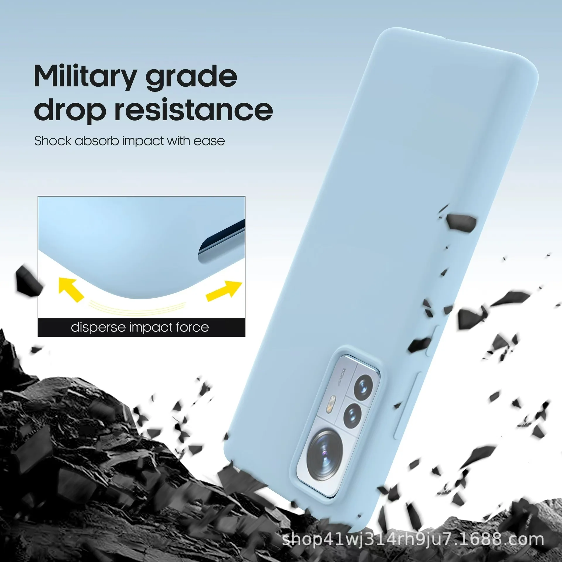 Xiaomi Mi 12/Pro/Lite Full-cover Liquid Silicone Shockproof Essentials Series Case - Image 3