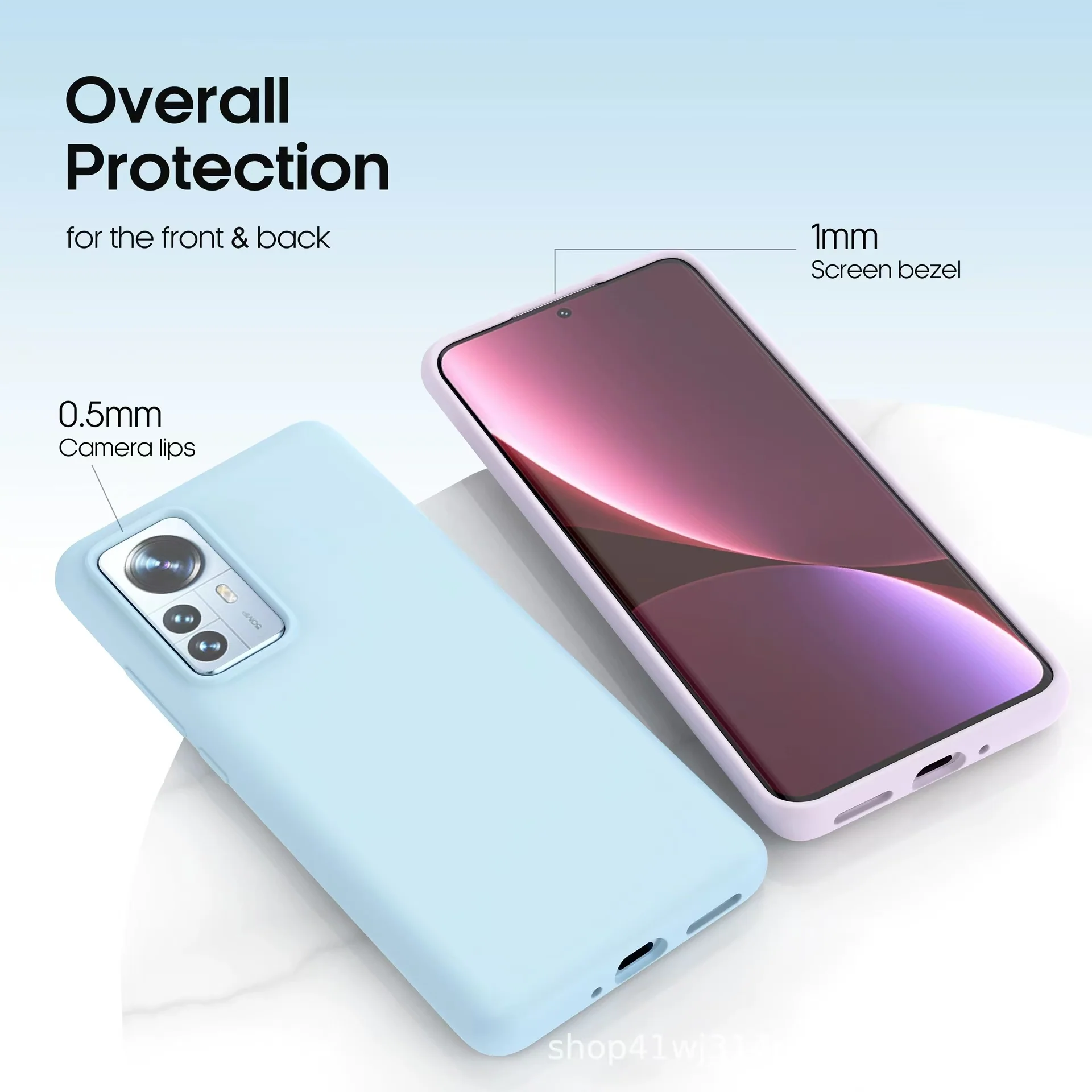 Xiaomi Mi 12/Pro/Lite Full-cover Liquid Silicone Shockproof Essentials Series Case - Image 4