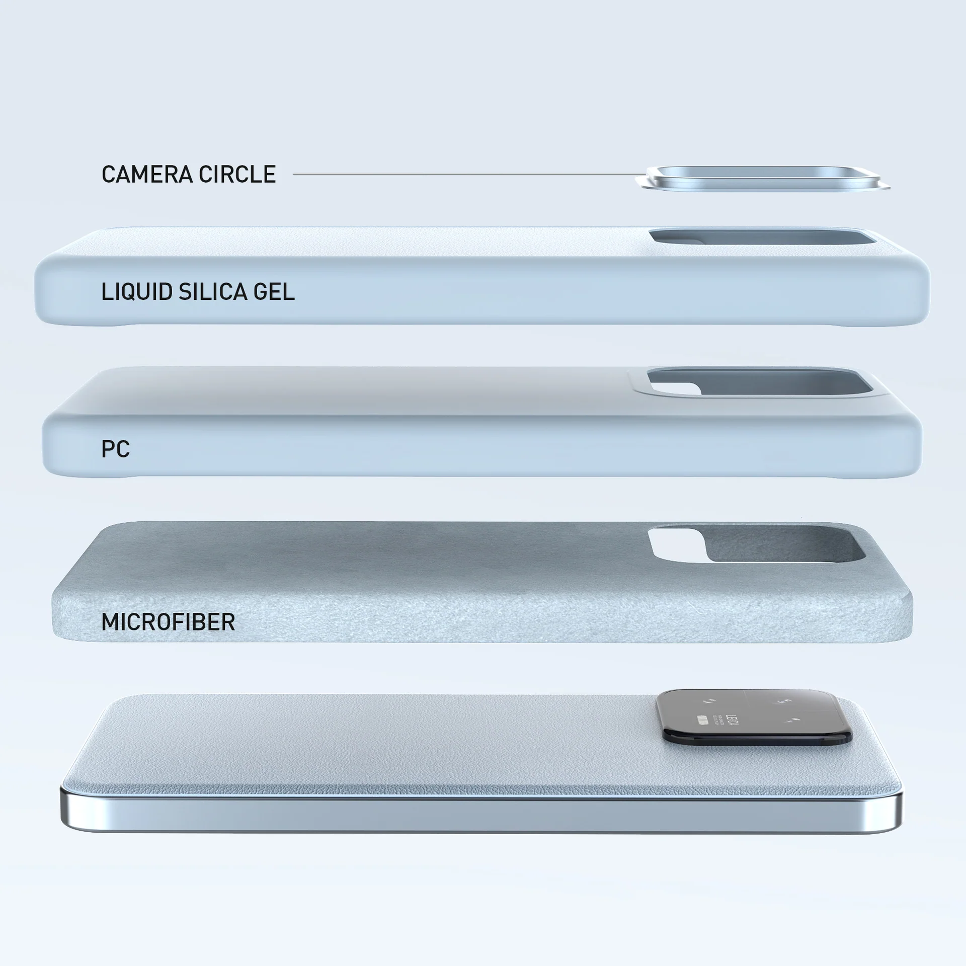 Xiaomi Mi 13/Pro Liquid Silicone Shockproof Essentials Series Case - Image 5