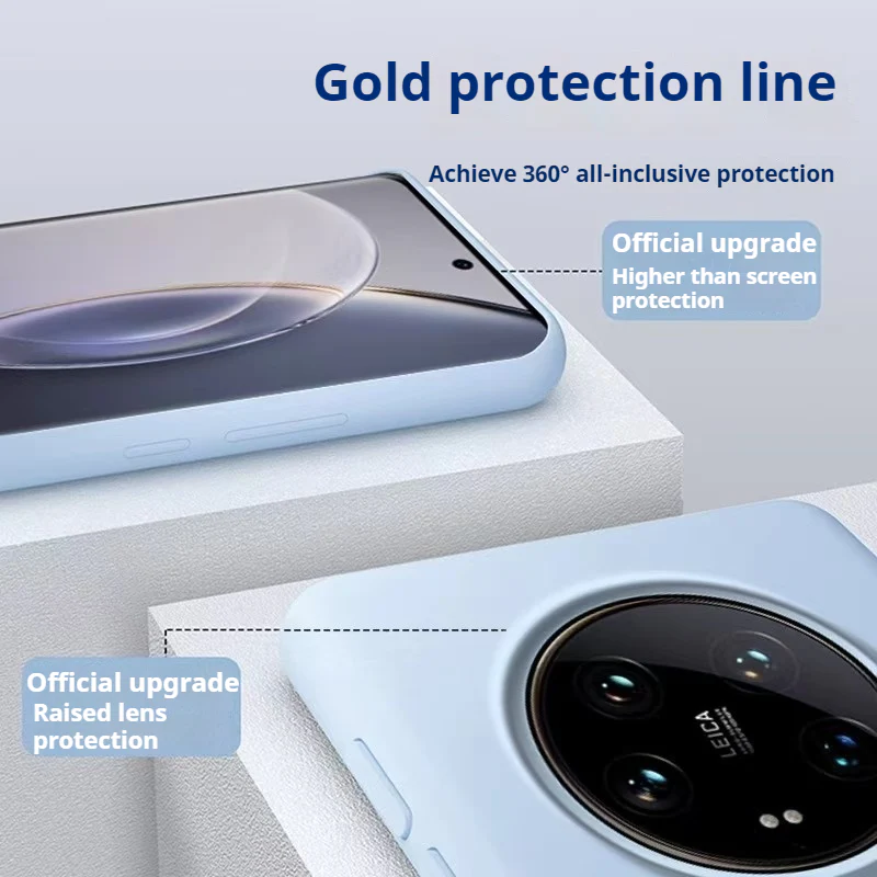 Xiaomi Mi 13/Pro/Ultra Liquid Silicone Drop-proof Soft Essentials Series Case - Image 8