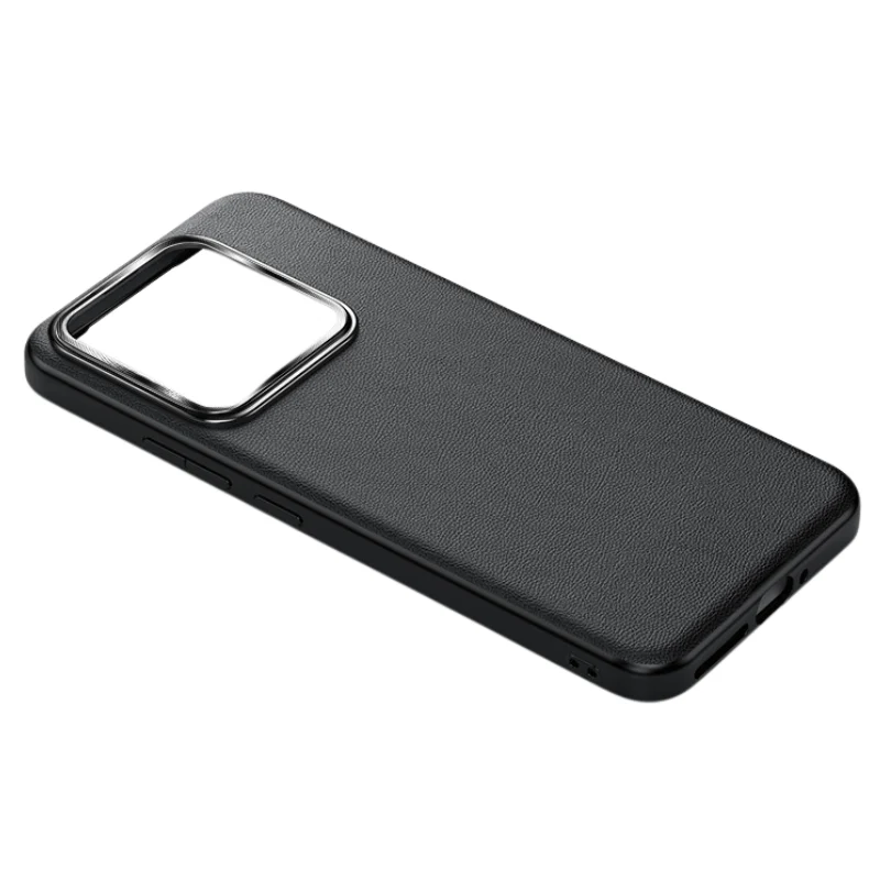Xiaomi Mi 14/Pro Ultra-thin Minimalist Shockproof Genuine Leather Series Case - Image 11
