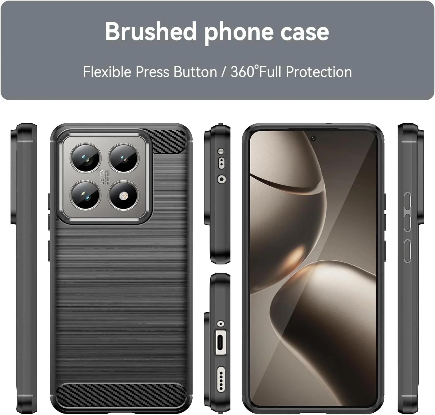 XIAOMI Mi 14T/14T Pro - Shield Shockproof Rugged Heavy Duty Case With 2PC 9H Glass Screen Protector - Image 7