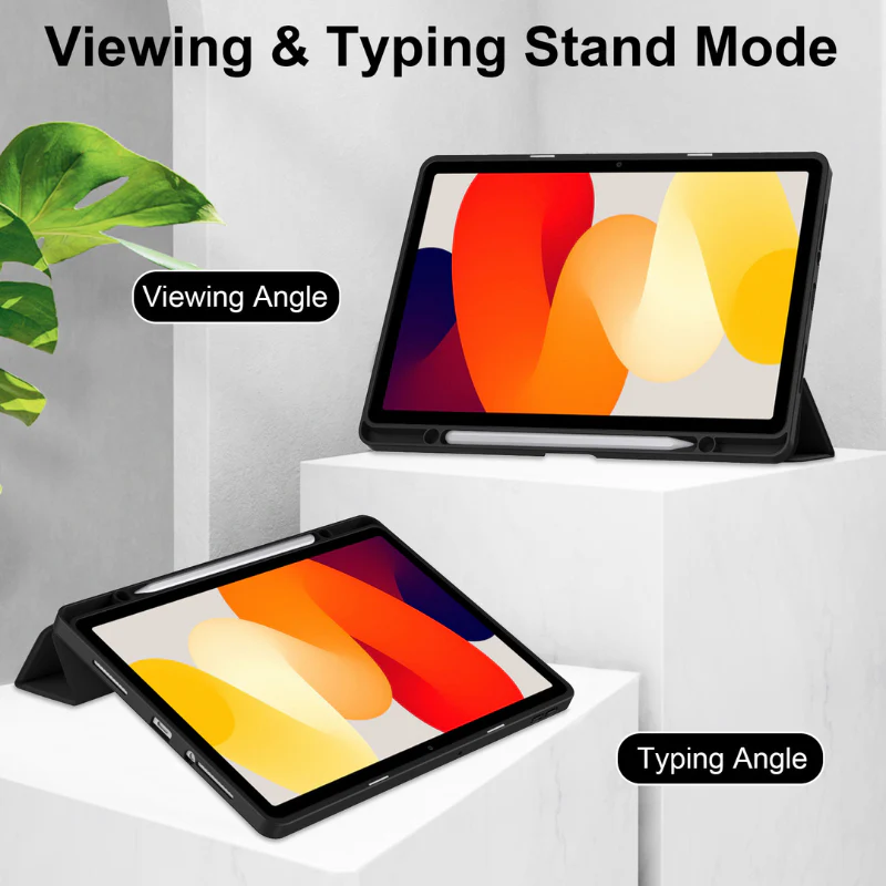 Xiaomi Redmi Pad SE 11’’ 2023 (23073RPBFG) Smart Tri-fold Acrylic Shockproof Case With Pen Slot - Image 4