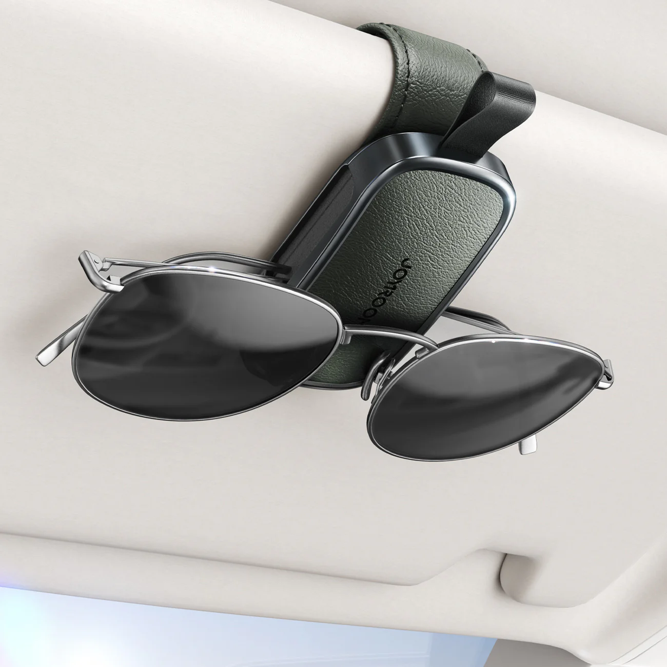 Yesido Leather Magnetic Sunglasses Holder for Car Visor - Image 10