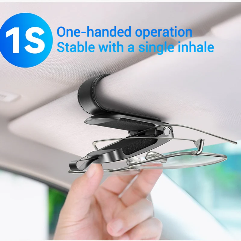 Yesido Leather Magnetic Sunglasses Holder for Car Visor - Image 5