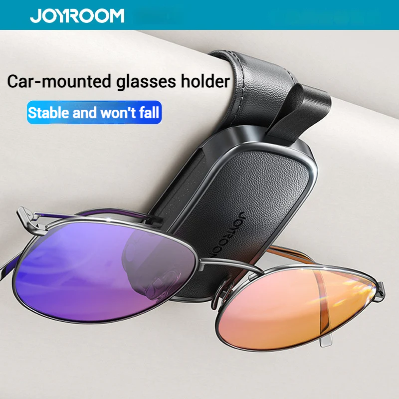 Yesido Leather Magnetic Sunglasses Holder for Car Visor - Image 6