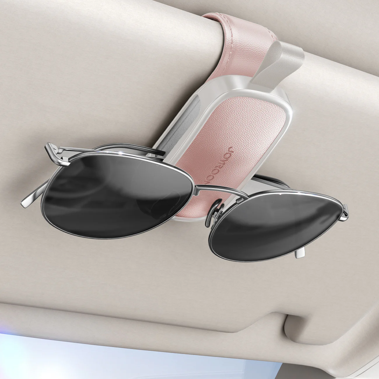 Yesido Leather Magnetic Sunglasses Holder for Car Visor - Image 9
