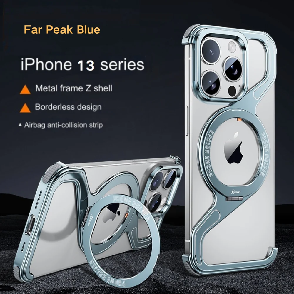 [Z-type metal bracket shell] Apple iPhone 13/Pro/Max - Magsafe Magnetic Phone Case - Image 4