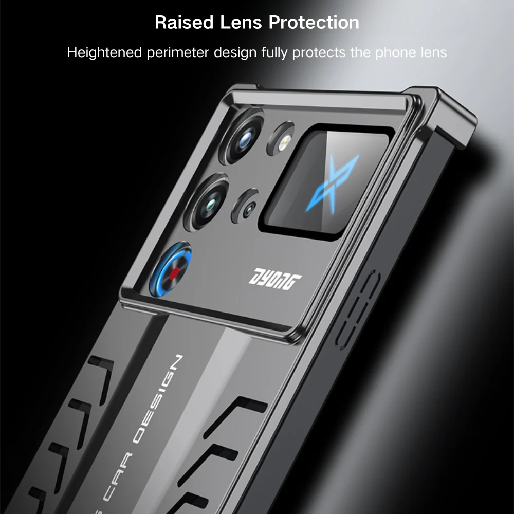 ZTE nubia Red Magic 10 Pro / 10 Pro Plus - Metal Heat Dissipation Clip-On Frameless Shockproof Phone Case - Image 11