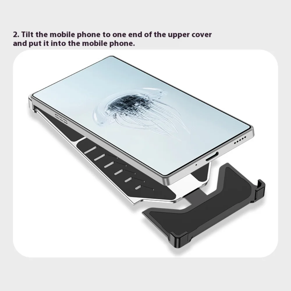 ZTE nubia Red Magic 10 Pro / 10 Pro Plus - Metal Heat Dissipation Clip-On Frameless Shockproof Phone Case - Image 16