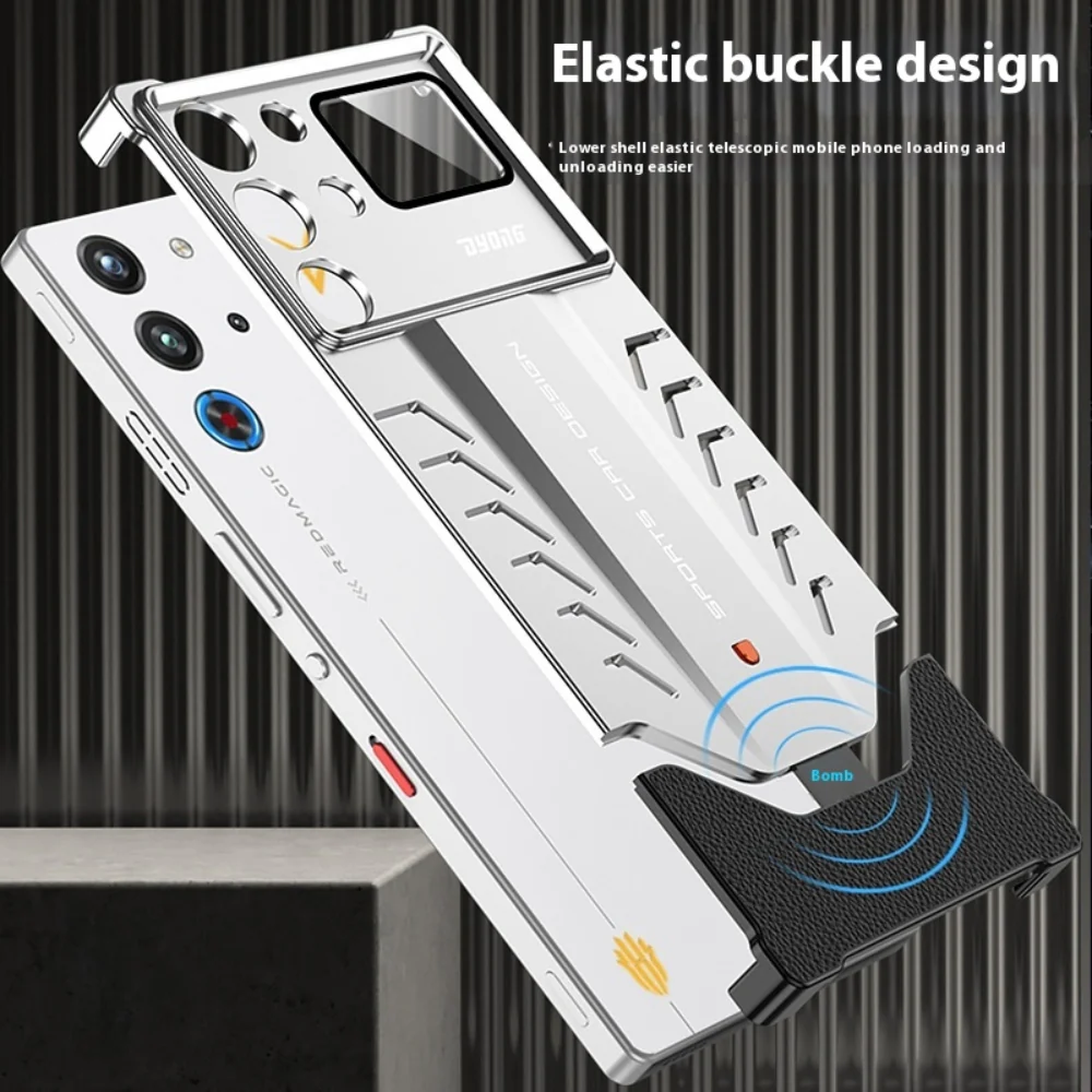 ZTE nubia Red Magic 10 Pro / 10 Pro Plus - Metal Heat Dissipation Clip-On Frameless Shockproof Phone Case - Image 6