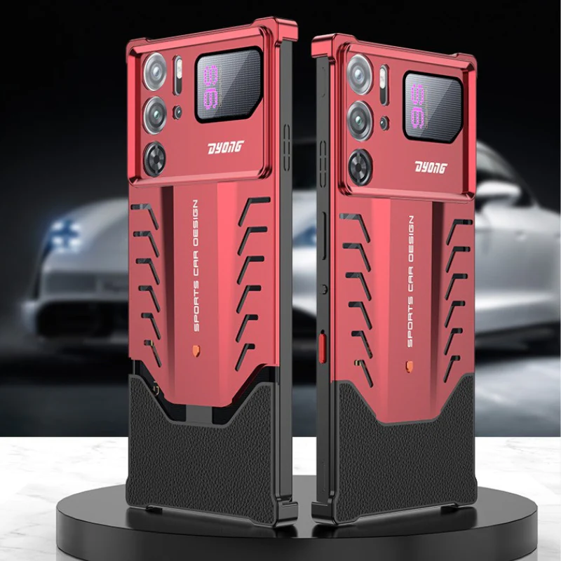 ZTE nubia Red Magic 10S Pro / 10S Pro Plus - Metal Heat Dissipation Clip-On Frameless Shockproof Phone Case - Image 9