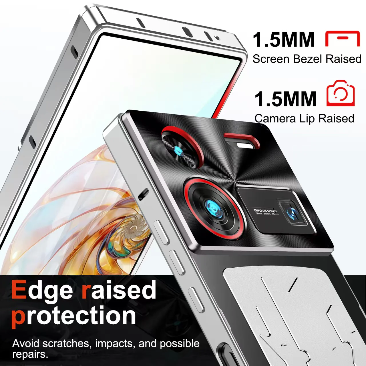 ZTE Nubia Z60 Ultra Aluminum Alloy Heat Dissipation Shockproof Shield Case - Image 3